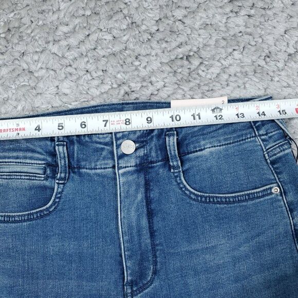 NYDJ High Rise Girlfriend Hollywood Jeans Blue Stunning Stretch Women's Size 2 - Picture 10 of 13